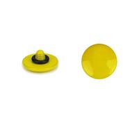 JJC 1 bouton de déclencheur souple surface convexe compatible avec Nikon Zf, Df, M2, F30, Fuji. X-T30 III, X-E5, X-HALF, GFX100RF, XT5, etc., bouton de déclenchement fileté, trou de vis jaune foncé