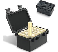 JJC 21700 Boîtier de batterie résistant à l'eau pour 24 piles 21700/20700 et toutes les batteries de taille similaire, étui de rangement pour piles