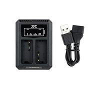 JJC Adaptateur Chargeur Double USB pour Batterie d'appareil Photo numérique Panasonic DMW-BLC12 / Sigma BP-51 / Leica BP-DC12