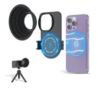 JJC Adaptateur de montage magnétique pour filtre d'objectif 49 mm pour | Fixation d'objectif pour iPhone 13 Pro/14 Pro/15 Pro, avec vis de 0,6 cm et griffe froide, étui de téléphone et pare-soleil