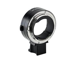 JJC Adaptateur d'objectif Auto Focus en Alliage d'aluminium pour Canon EF EF-S à Monture EOS RF sans Miroir, Capuchon arrière d'objectif RF, Bouchon d'appareil Photo EF
