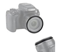 JJC Bague d'adaptation de filtre d'objectif 58 mm compatible avec Canon Powershot SX540 SX530 SX520 SX70 SX60 SX50 HS, SX40 SX30 SX20 SX10 IS, SX1 SLR-like Bridge Camera - Adaptateur de filtre en