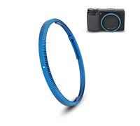 JJC Bague de décoration d'objectif en métal pour Ricoh GR III GR3 Accessoires Remplace Ricoh GN-1 Ring Cap - Bleu