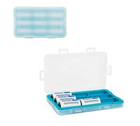JJC Boîte de rangement en plastique rigide à 9 emplacements pour 9 piles CR123 CR123A CR17345 16340