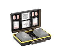 JJC Boîte Rangement de Cartes Mémoire Étui Protection pour 2 SD / 4 Micro SD / 2 XQD Cartes + 2 Batterie Canon LP-E6 LP-E8 LP-E12 LP-E17 NB-13L Sony NP-FZ100 NP-FW50 NP-BX1 Nikon EN-EL15 EN-EL14