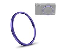 JJC Bouchon de bague de décoration d'objectif en métal pour Ricoh GR III GR III HDF GR3 GR3 HDF Accessoires de rechange Ricoh GN-1 Anneau Cap - Violet