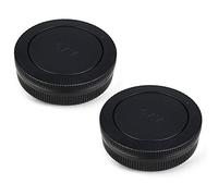 JJC Bouchon de Protection Frontal + Protège-Objectif Arrière pour Canon EOS M, M2, M3, M5 M6, M10, M100 Caméra & Canon EF-M Objectif (2 Sets)