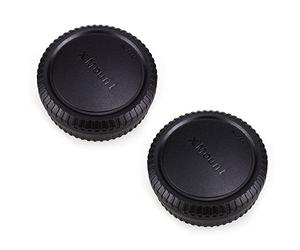 JJC Bouchon de Protection Frontal + Protège-Objectif Arrière pour Fujifilm X-Mount Mirrorless Interchangeable-Lens Caméra & Fujifilm X Objectif (2 Sets)