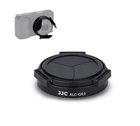 JJC Bouchon d'objectif à Ouverture et Fermeture Automatique pour Ricoh GR III GRIII GR3, Protecteur d'objectif Anti-poussière et Anti-Rayures, Pas Besoin de Retirer
