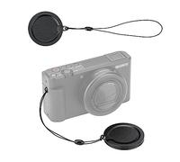 JJC Bouchon d'objectif en métal dédié avec coussinet en cuir nappa et cordon anti-perte pour une utilisation avec filtre UV multi-couches JJC F-WMCUVR6 L39 ultra fin