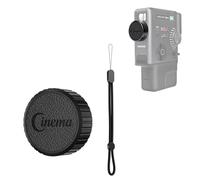 JJC Bouchon d'objectif en métal pour Fujifilm Fuji Insta. Mini EVO Cinema, Mini EVO Cinema Accessoires de cinéma Protecteur d'objectif en aluminium avec intérieur en EVA souple et attache pour bouchon