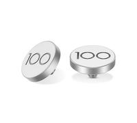 JJC Bouton de déverrouillage souple compatible avec Leica Q3 43, Q3, Q2 Appareil photo numérique, bouton d'obturation à filetage plat avec trou de vis (100e anniversaire argenté)