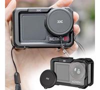 JJC Cage Aluminium pour DJI Osmo Action 5 Pro 4 3 avec Bouchon d'objectif