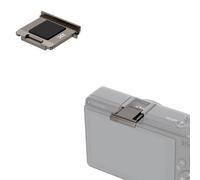 JJC Capuchon de griffe compatible avec appareil photo numérique Ricoh GR4, GRIV, GR IV HDF, Monochrome, avec plaque en silicone, anti-poussière et anti-taches (gris foncé)