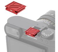 JJC Capuchon de griffe en métal compatible avec appareil photo numérique Leica Q3, Q3 43, Q3 Monochrome Q2, couverture complète, anti-rayures, anti-poussière et taches (rouge)