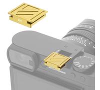 JJC Capuchon de griffe en métal compatible avec appareil photo numérique Leica Q3, Q3 43, Q3 Monochrome, Q2, couverture complète, anti-rayures, anti-poussière et taches (Couleur or)