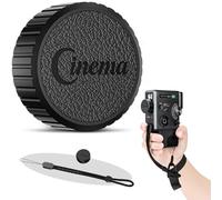 JJC Capuchon d'objectif pour Fujifilm Insta Mini EVO Cinema - En cuir et aluminium - Style rétro - Avec protection contre la poussière et les rayures - Pour Mini EVO Cinema - Avec intérieur en EVA