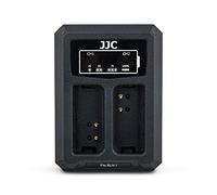 JJC Chargeur Double Batterie USB pour Appareils Photo Olympus Pen-F, E-P5, Om-D E-M1, Om-D E-M5, Om-D E-M5 Mark II pour Olympus BLN-1