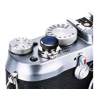 JJC Compatible souple capuchon de bouton déclencheur pour Fuji Fujifilm X-t3 XT3 X100 F X-pro2 X-Pro1 X-t2 X-e3 X-E2s X-t20 X-T10 X100T X100S X30 pour Sony RX10 IV, RX10 III II, RX10, RX1R II, RX1 R, RX1/B Bleu