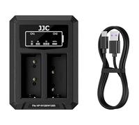 JJC Double chargeur de batterie avec port de type C pour batterie Fujifilm NP-W126 / NP-W126S, chargeur pour FUJI X-Half X-PRO3 X-S10 X100VI X100V X-T3 X-T2 X-T1 X-T30 X-T20 X-T10