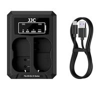JJC Double chargeur de batterie avec port de type C pour Nikon EN-EL15 / EN-EL15a / EN-EL15b / EN-EL15c - Chargeur pour Zr, Zf, Z5, Z5II, Z6, Z6II D850 D810 D800 D750 D610 D600 D500 D7500 0 D72 00