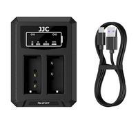 JJC Double chargeur de batterie avec type C pour batterie Canon LP-E17, remplace le chargeur LC-E17 pour Canon R10 R8 R50 RP M6 M5 850D 800D 760D 750D 250D 200D et autres appareils photo