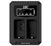 JJC Double chargeur de batterie avec Type-C pour batterie Nikon EN-EL25, pour Nikon Z50 Z50II Z30 Zfc et autres appareils photo numériques