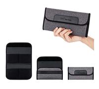 JJC Étui de filtre à 4 poches pour filtre rond jusqu'à 82 mm, pochette pliable pour objectif avec chiffon de nettoyage en microfibre, sac professionnel pour photographie