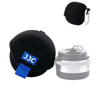 JJC Étui de protection pour objectifs Canon Fuji Olympus Nikon en néoprène souple résistant à l'eau avec mousqueton (taille intérieure 6,1 x 4,1 cm)