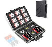JJC Étui étanche à 45 emplacements pour cartes mémoire SD, Micro SD/TF, CFexpress Type A, CFexpress Type B, XQD - Étui de rangement pour cartes Micro SD