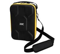 JJC Étui rigide résistant aux chocs pour appareil photo, boîte de rangement personnalisée pour objectif, Noir/jaune, 26 x 17 x 10 cm, Organiseur de sac