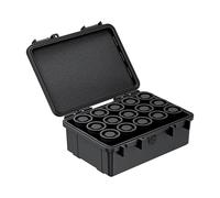 JJC Étui robuste et sécurisé de 35 mm avec 15 rouleaux de film étanche IP67 pour 15 rouleaux de film 135 mm