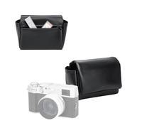 JJC Étui souple et compact pour appareil photo avec fermeture magnétique, Noir , M, Cuir microfibre