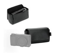 JJC Étui souple et compact pour appareil photo avec fermeture magnétique, Noir , S, Cuir microfibre