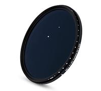 JJC Filtre ND 67 mm à densité neutre variable, filtre réglable ND2-ND400 en verre optique gradué pour objectifs Canon/Nikon/Sony avec étui de transport étanche (52 mm)