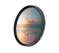 JJC Filtre ND Variable 58 mm (ND2 - ND2000) - Filtre d'objectif à densité Neutre réglable - Verre Optique HD - Filtre d'objectif d'appareil Photo Parfait pour la Photographie de paysages