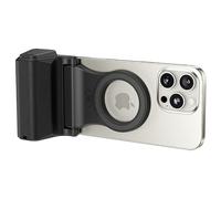 JJC Handgirp magnétique de téléphone de style reflex numérique avec télécommande Bluetooth, poignée à clipser pour iPhone 17 16 15 14 13 12 et autres téléphones Android, support de téléphone de bureau