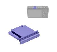 JJC Housse de griffe en métal dédiée pour appareil photo numérique Ricoh GR IV GR4 avec coussinet en silicone antidérapant, violet