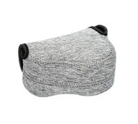 JJC Housse Etui Appareil Photo Reflex en Néoprène pour Sony ZV-E10 A6000 A6300 A6500 avec Objectif 16-50 mm, Sacoche de Protection pour Fuji X30 X70, Dimensions Internes 4,7 x 2,9 x 3,4 Pouces (Gris)