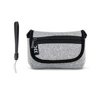 JJC Housse Étui en Néoprène avec Courroie de Poignet pour Ricoh GR IV IIIx III GR4 Sacoche de Protection pour Sony RX100VI VII Z-V1 Olym. TG-7 TG-6 Can. G7X III II Koda EKTAR H35N Snapic A1 FZ45, Gris
