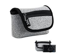 JJC Housse Étui en Néoprène pour Ricoh GR IV IIIx III GR4 Sacoche de Protection pour Sony RX100 III IV V VA VI VII Z-V1 Olym. TG-7 TG-6 TG-5 Can. G7X Mark III II Koda EKTAR H35N Snapic A1 FZ45, Gris