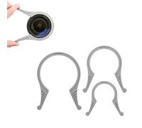JJC Kit de clé à Filtre 3 Pièces pour Objectif de Caméra 37-52mm 55-72mm 77-95mm, Outil de Démontage de Filtre Filetage D'objectif 37-95mm pour Appareils Photo Canon Nikon Sony Fuji, Gris