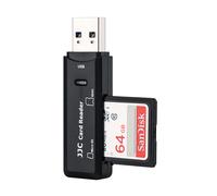 JJC - Lecteur de cartes SD / microSD (SDHC / SDXC) USB 3.0