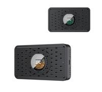 JJC Lot de 2 boîtes déshydratantes réutilisables portables avec USB-C | Bidon de gel de silice réutilisable de 70 g, réactivation de type C (orange à vert), design compact et fin
