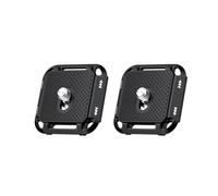 JJC Lot de 2 plaques universelles à dégagement rapide avec vis 1/4, plaque à dégagement rapide en métal compatible avec Peak Design Capture Camera Clip V3, installer des têtes de trépied de type Arca