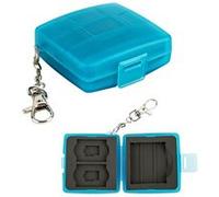 JJC MC-8B Mini étui étanche pour carte mémoire: 1x CF, 2x SD, 2x MSD Bleu G