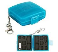 JJC MC-9B - Mini étui carte SIM: 4 SIM + 4 Micro SIM + 4 Nano SIM Bleu G