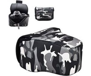 JJC OC-MC0GR - Housse transport Hybride/Mirrorless - Gris camouflage Gris G
