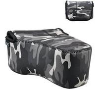 JJC OC-MC1GR - Etui transport en néoprène pour APN avec objectif photo Gris camouflage G
