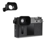 JJC Oculaire Large & Rond Silicone Extensible Eyecup pour Fuji XHALF X-HF1 | Équipé et Sécurisé avec Caméra Sangle à œillet, Eye cup en Round, Bloque la lumière parasite, Idéal pour extérieur, Noir
